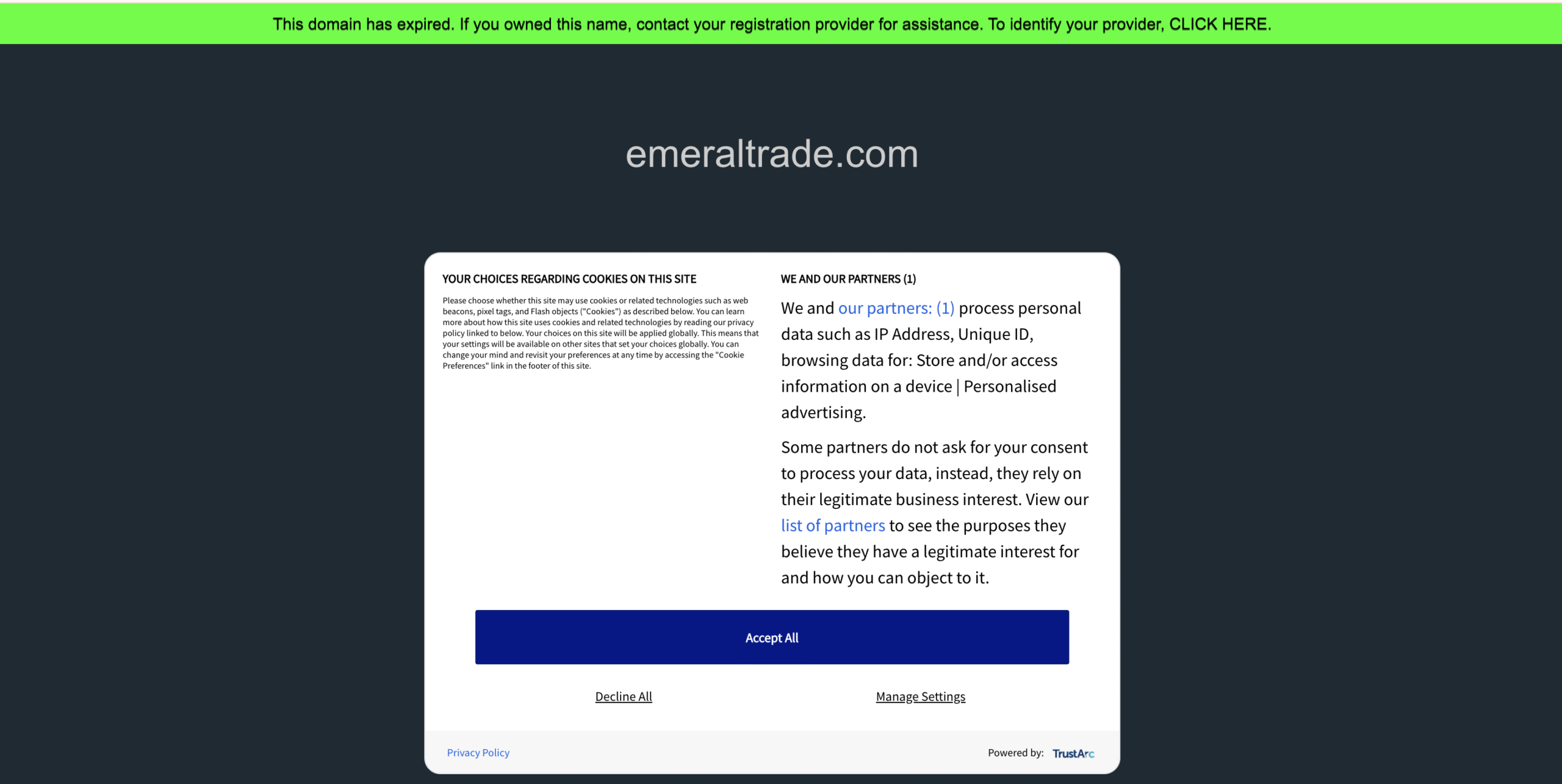 emeraltrade.com scam